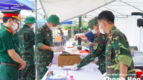 Thanh Hóa lấy mẫu hài cốt liệt sĩ tại Nghĩa trang Liệt sĩ Hoằng Hóa