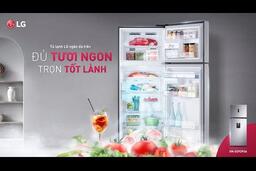 Thực phẩm luôn đủ hơi lạnh với LINEAERCooling, DoorCooling với Tủ lạnh LG Ngăn đá trên