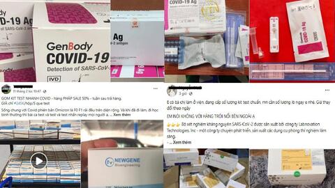 Kit test Covid-19 bán tràn lan, chọn sao cho đúng?