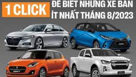 10 xe bán chậm tháng 8 thì 9 xe của Nhật, nửa danh sách có doanh số không quá nổi 6 chiếc