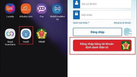 Cách đăng nhập VssID bằng tài khoản VNeID, không cần nhớ mã số Bảo hiểm xã hội