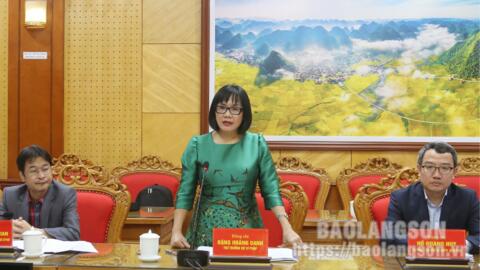 Lạng Sơn: Đoàn kiểm tra liên ngành của Bộ Tư pháp kiểm tra công tác kiểm tra, rà soát.