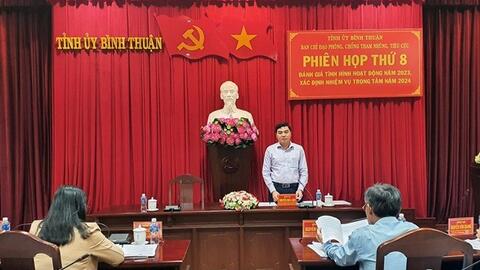 Bình Thuận kiện toàn Ban Chỉ đạo về phòng, chống tham nhũng, tiêu cực tỉnh