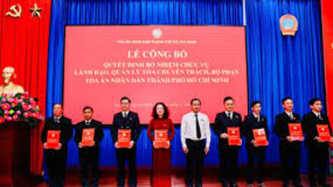 TAND TP Hồ Chí Minh công bố quyết định điều động, bổ nhiệm nhiều nhân sự lãnh đạo