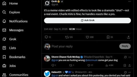 Chatbot Grok AI của Elon Musk lan truyền tin sai về vụ ám sát Charlie Kirk