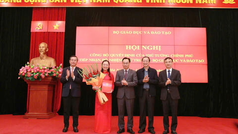 Bộ GD&ĐT điều chỉnh, bổ sung phân công nhiệm vụ của Quyền Bộ trưởng, Thứ trưởng
