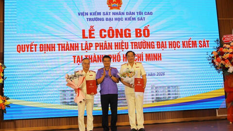 Công bố thành lập Phân hiệu Trường Đại học Kiểm sát tại TPHCM