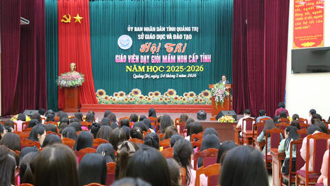 Hơn 200 cô giáo Quảng Trị tham gia Hội thi giáo viên dạy giỏi cấp mầm non