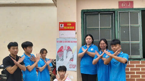 Xây dựng trường học không khói thuốc: Quyết tâm của thầy và trò trường nội trú