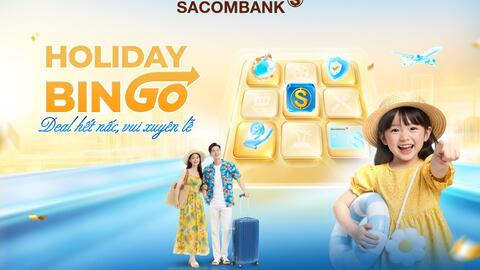 Thoải mái chi tiêu mùa lễ, SACOMBANK giảm giá, hoàn tiền và tặng voucher lên đến 1 triệu đồng
