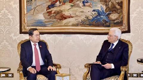 Tổng thống Sergio Mattarella đề nghị đẩy mạnh kim ngạch thương mại hai chiều Việt Nam - Italia