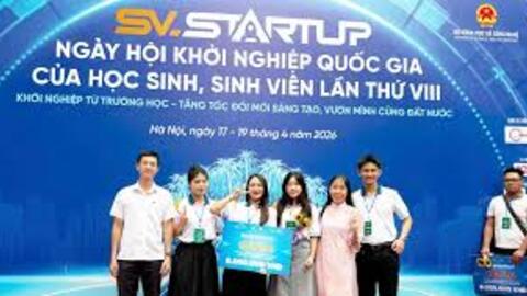Sinh viên Trường ĐH Kiên Giang đạt Giải Ba tại SV.STARTUP 2026