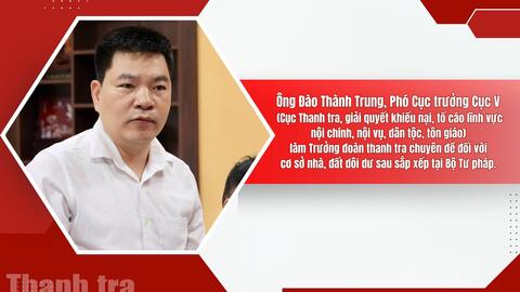 Thanh tra chuyên đề nhà, đất dôi dư sau sắp xếp tại Bộ Tư pháp