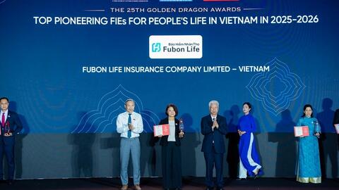 Fubon Life Việt Nam lần thứ 11 được vinh danh tại Giải thưởng Rồng Vàng