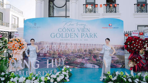 Hoàng Huy Green River khai trương công viên Golden Park, hiện thực hóa không gian sống xanh
