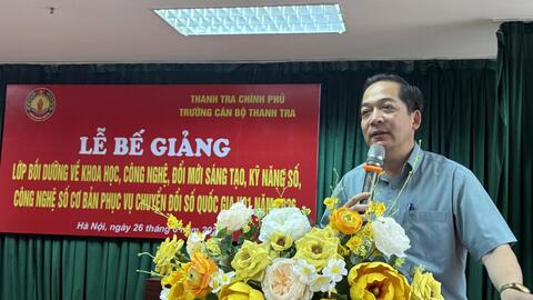 Bế giảng lớp bồi dưỡng về khoa học, công nghệ, đổi mới sáng tạo và kỹ năng số phục vụ chuyển đổi số quốc gia