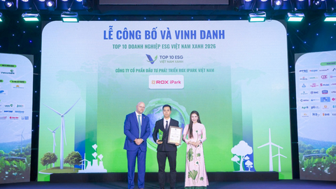 KCN Gia Lộc được vinh danh Top 10 Khu công nghiệp ESG Việt Nam Xanh 2026