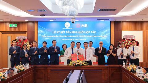 Hợp tác giữa MB và Khánh Hòa: Huy động nguồn lực tài chính, thúc đẩy phát triển các lĩnh vực kinh tế trọng điểm