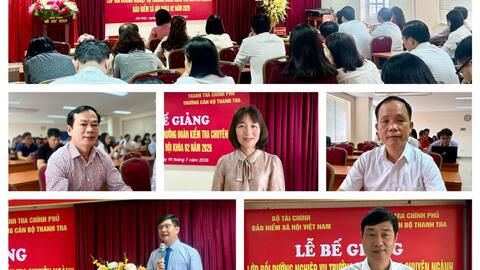 Trang bị bản lĩnh, nâng cao kỹ năng cho Trưởng đoàn kiểm tra bảo hiểm xã hội