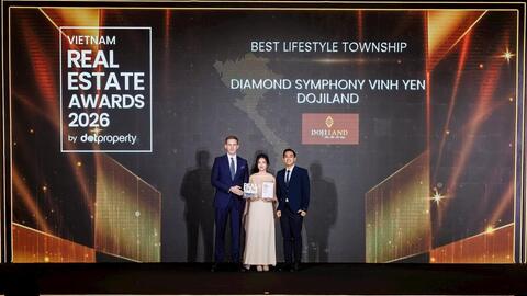 DOJILAND lập hattrick với 3 giải thưởng danh giá tại DOT Property Vietnam Real Estate Awards 2026