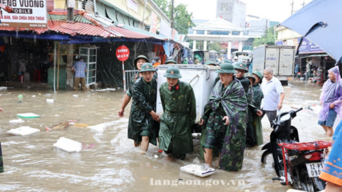 Mưa lũ gây ảnh hưởng lớn tại Lạng Sơn, các lực lượng chức năng tích cực hỗ trợ