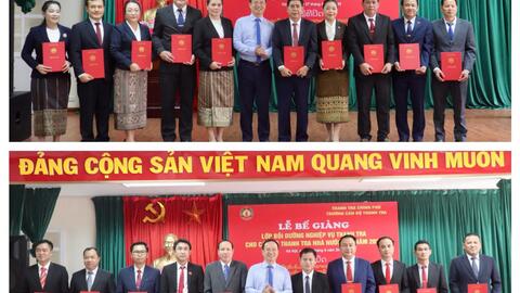 Đoàn cán bộ Thanh tra Nhà nước Lào hoàn thành khóa bồi dưỡng nghiệp vụ thanh tra