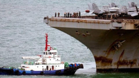 Truyền thông Iran: Tàu sân bay Mỹ bị đánh trúng ở khoảng cách 500km