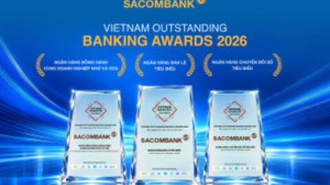 Sacombank 'lập hat trick' giải thưởng nhờ năng lực số và thấu hiểu khách hàng
