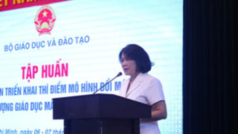 Bắt đầu thí điểm Mô hình đổi mới, nâng cao chất lượng giáo dục mầm non
