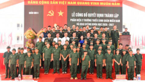 Phân hiệu 2 Trường Thiếu sinh quân miền Nam khai giảng khóa học đầu tiên