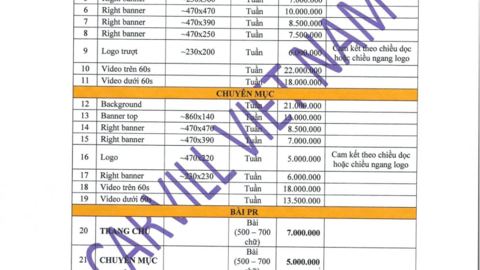 Báo giá website năm 2024