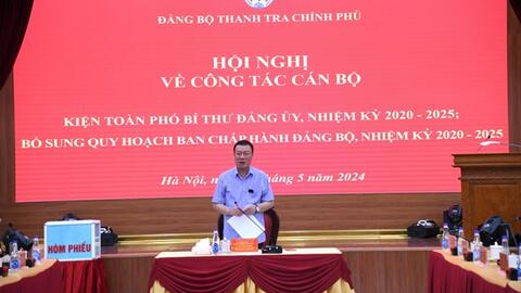 Đảng ủy Thanh tra Chính phủ kiện toàn cấp ủy, bổ sung quy hoạch Ban Chấp hành nhiệm kỳ 2020 - 2025