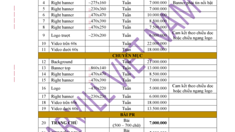 Báo giá website năm 2023