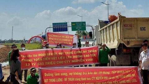 Doanh nghiệp dự án cao tốc Trung Lương - Mỹ Thuận có chây ì nợ mua vật liêu xây dựng?