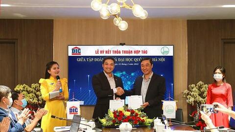 DIC Group (DIG) hợp tác với Đại học Quốc gia Hà Nội tham gia vào lĩnh vực giáo dục