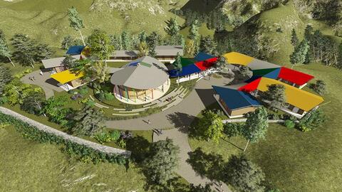 Nằm cheo leo trên đỉnh núi một huyện nghèo ở Việt Nam, trường tiểu học này gây ấn tượng mạnh vì quá XINH ĐẸP!