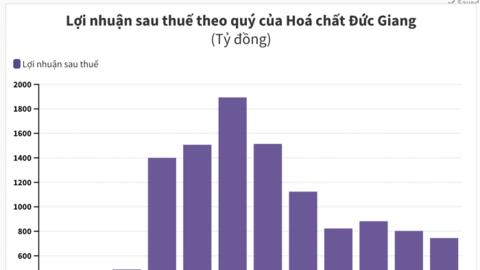 Lãi tiền gửi 'khủng' giúp Hoá chất Đức Giang vượt chỉ tiêu lợi nhuận năm 2023