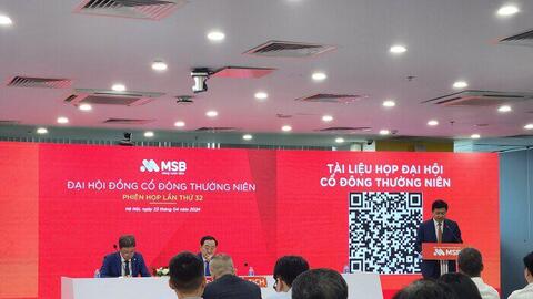 Lợi nhuận tăng nhẹ, MSB đã chi bao nhiêu cho dàn lãnh đạo trong năm 2023