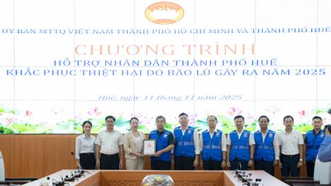 Triệu trái tim hỗ trợ Huế hơn 103 tỷ đồng khắc phục lũ lịch sử