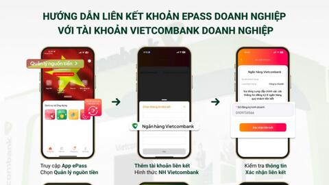 Vietcombank đã liên kết với tài khoản giao thông ePass