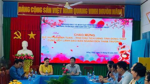 Đồng Tháp tăng cường trợ giúp giáo dục người khuyết tật