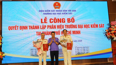 Công bố thành lập Phân hiệu Trường Đại học Kiểm sát tại TPHCM