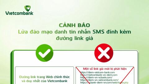 Vietcombank cảnh báo một số hành vi lừa đảo