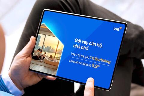 Mua nhà: Vay 1 tỉ trả gốc chỉ 1 triệu đồng/tháng tại VIB