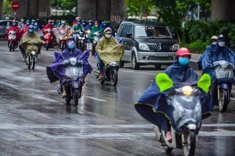 Những ngày tới, miền Bắc tiếp tục mưa dông vào chiều và tối