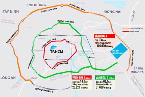 Dự án đường Vành đai 4 TP HCM được Quốc hội thông qua chủ trương đầu tư