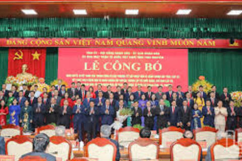 Công bố quyết định sáp nhập đơn vị hành chính cấp tỉnh, cấp xã và lãnh đạo chủ chốt tỉnh Thái Nguyên