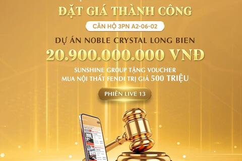Căn hộ hàng hiệu siêu V.I.P của Sunshine Group tại phía Đông Hà Nội sẽ lên sóng phiên livestream 15/8