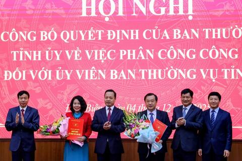 Điện Biên điều động, phân công nhiệm vụ mới đối với 2 uỷ viên Ban Thường vụ Tỉnh uỷ
