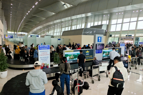 Lượng khách qua đường hàng không dịp Tết Nguyên đán 2026 lập kỷ lục mới